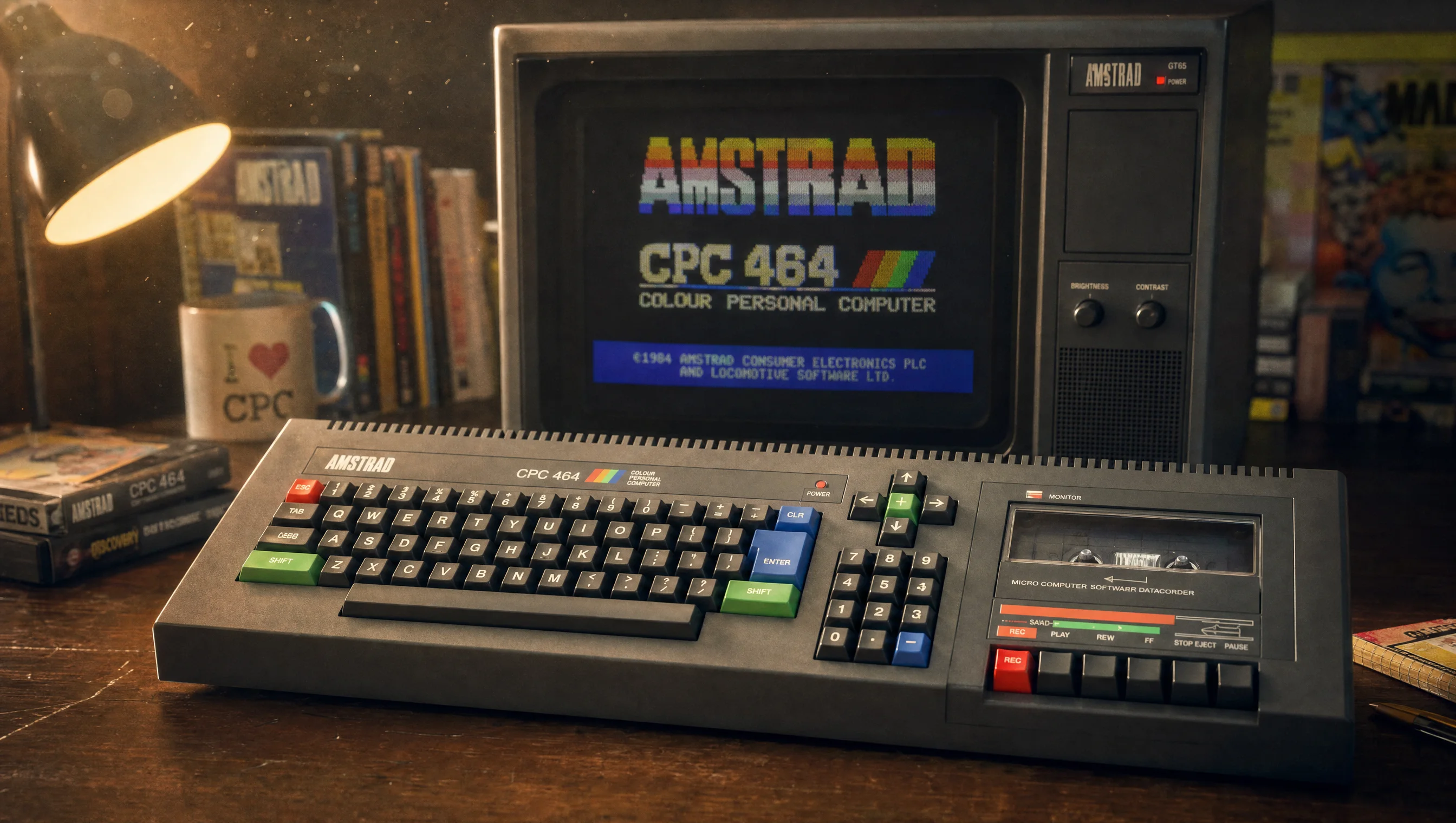 Amstrad CPC 464 - kompletny zestaw