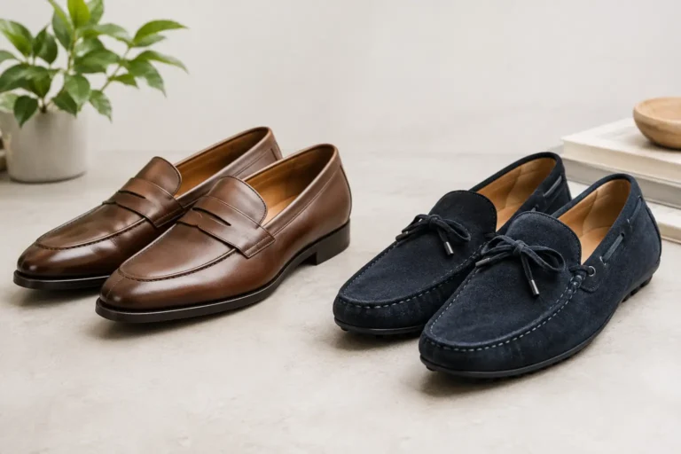 Loafersy mokasyny i różnica, którą warto znać