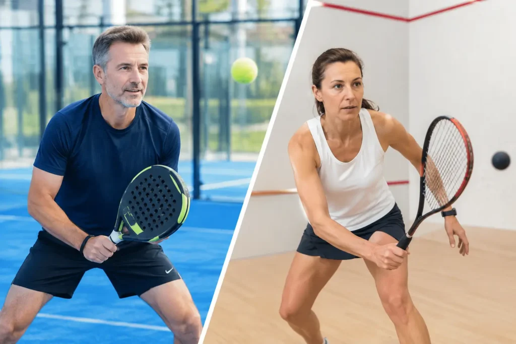 Padel czy squash po 40. roku życia – co wybrać?
